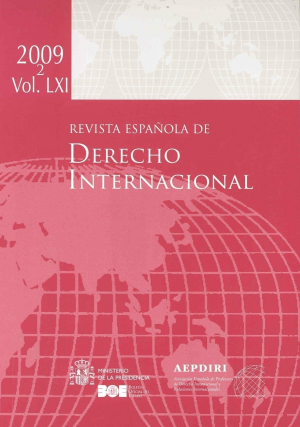 REVISTA ESPAÑOLA DE DERECHO INTERNACIONAL 2009
