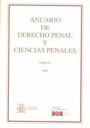 Cubierta de ANUARIO DE DERECHO PENAL Y CIENCIAS PENALES 2002