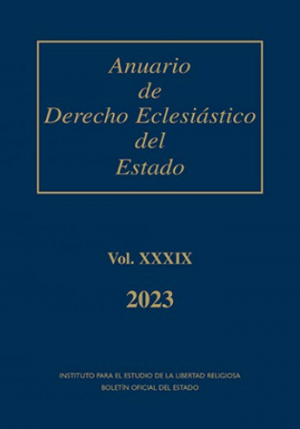Cubierta de ANUARIO DE DERECHO ECLESIASTICO DEL ESTADO 2023