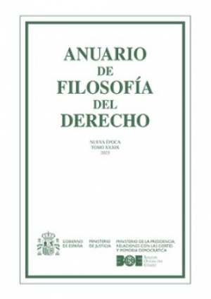 Cubierta de ANUARIO DE FILOSOFIA DEL DERECHO 2023