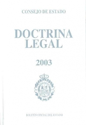 Cubierta de DOCTRINA LEGAL DEL CONSEJO DE ESTADO 2003