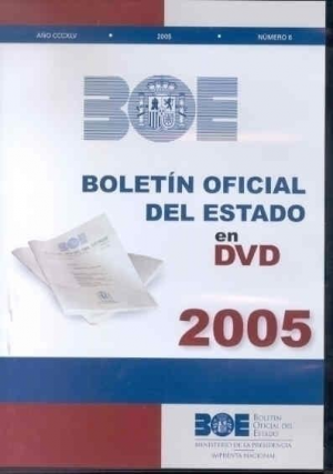 Cubierta de BOE EN DVD 2005