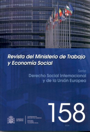 Cubierta de REVISTA DEL MINISTERIO DE TRABAJO Y ECONOMÍA SOCIAL NUM 158