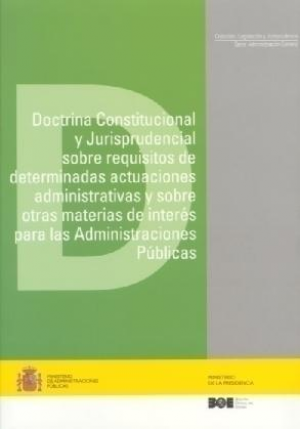 Cubierta de DOCTRINA CONSTITUCIONAL Y JURISPRUDENCIAL