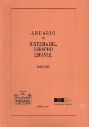 Cubierta de ANUARIO DE HISTORIA DEL DERECHO ESPAÑOL 1999