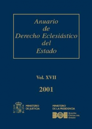 Cubierta de ANUARIO DE DERECHO ECLESIÁSTICO DEL ESTADO 2001