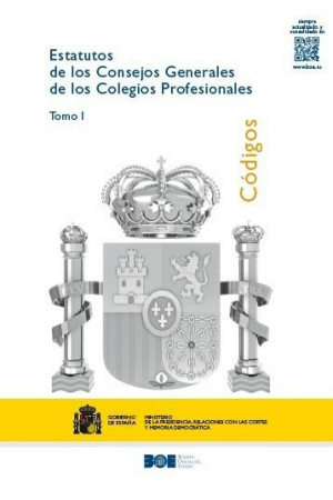 Cubierta de ESTATUTOS DE LOS CONSEJOS GENERALES DE LOS COLEGIOS PROFESIONALES (Dos tomos)