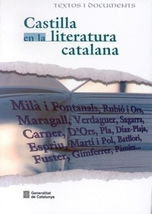 Cubierta de CASTILLA EN LA LITERATURA CATALANA