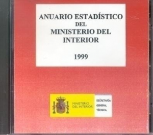 Cubierta de ANUARIO ESTADÍSTICO DEL MINISTERIO DEL INTERIOR 1999