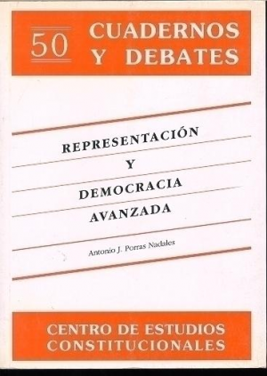 Cubierta de REPRESENTACIÓN Y DEMOCRACIA AVANZADA