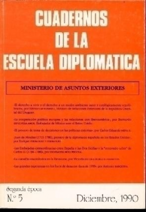 Cubierta de CUADERNOS DE LA ESCUELA DIPLOMÁTICA
 Nº 5