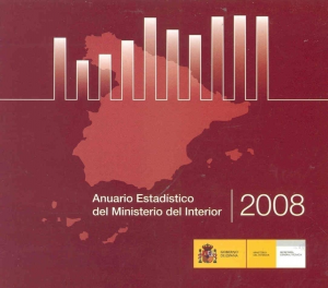 Cubierta de ANUARIO ESTADÍSTICO DEL MINISTERIO DEL INTERIOR 2008