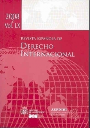 Cubierta de REVISTA ESPAÑOLA DE DERECHO INTERNACIONAL 2008