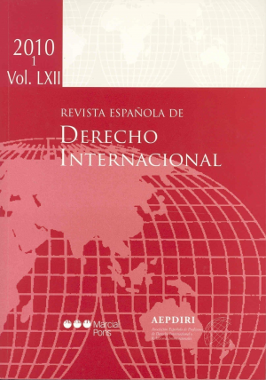 Cubierta de REVISTA ESPAÑOLA DE DERECHO INTERNACIONAL 2010