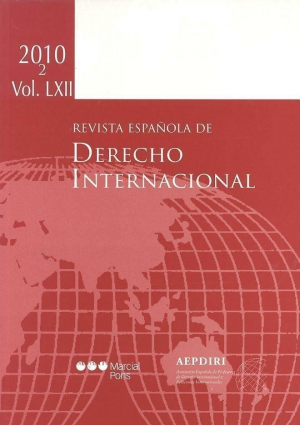 Cubierta de REVISTA ESPAÑOLA DE DERECHO INTERNACIONAL 2010