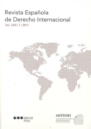 Cubierta de REVISTA ESPAÑOLA DE DERECHO INTERNACIONAL 2011