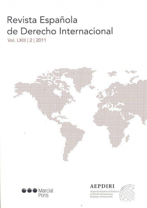 Cubierta de REVISTA ESPAÑOLA DE DERECHO INTERNACIONAL 2011