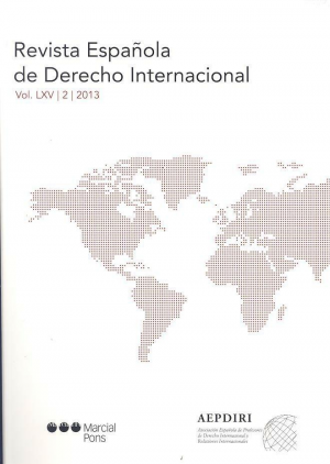 Cubierta de REVISTA ESPAÑOLA DE DERECHO INTERNACIONAL 2013