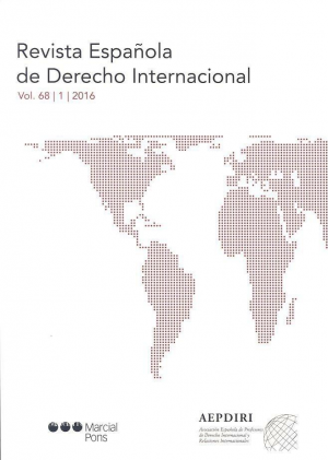 Cubierta de REVISTA ESPAÑOLA DE DERECHO INTERNACIONAL 2016