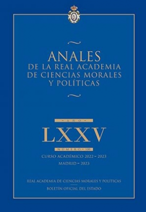 Cubierta de ANALES DE LA REAL ACADEMIA DE CIENCIAS MORALES Y POLITICAS 2023