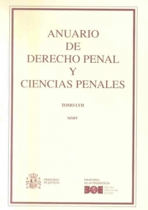 Cubierta de ANUARIO DE DERECHO PENAL Y CIENCIAS PENALES 2004