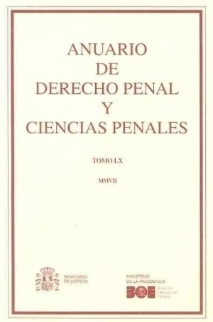 Cubierta de ANUARIO DE DERECHO PENAL Y CIENCIAS PENALES 2007