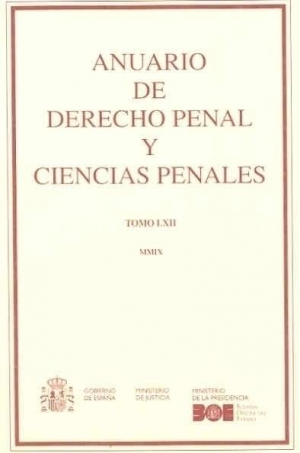 Cubierta de ANUARIO DE DERECHO PENAL Y CIENCIAS PENALES 2009