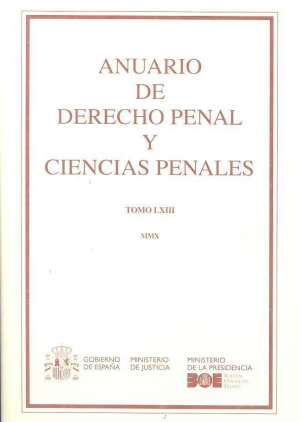 Cubierta de ANUARIO DE DERECHO PENAL Y CIENCIAS PENALES 2010