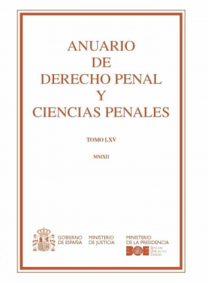 Cubierta de ANUARIO DE DERECHO PENAL Y CIENCIAS PENALES 2012