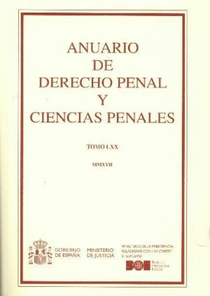 Cubierta de ANUARIO DE DERECHO PENAL Y CIENCIAS PENALES 2017