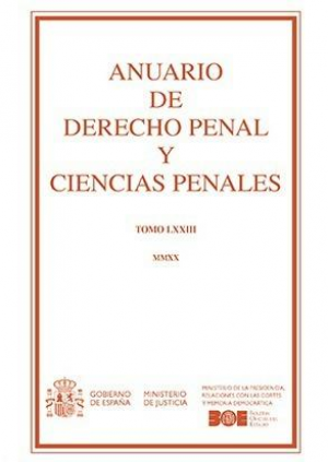 Cubierta de ANUARIO DE DERECHO PENAL Y CIENCIAS PENALES 2020