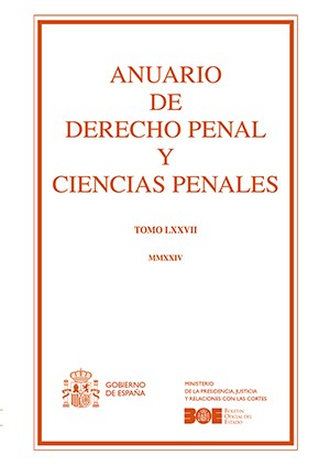 ANUARIO DE DERECHO PENAL Y CIENCIAS PENALES 2024 TOMO LXXVII