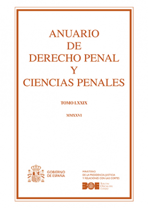 ANUARIO DE DERECHO PENAL Y CIENCIAS PENALES 2026 TOMO LXXIX