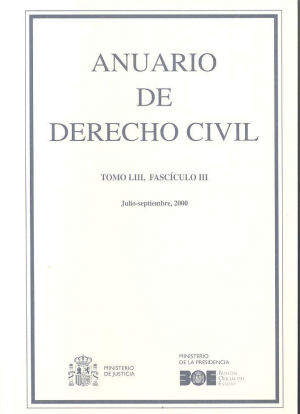 ANUARIO DE DERECHO CIVIL 2000