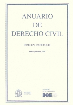 ANUARIO DE DERECHO CIVIL 2001
