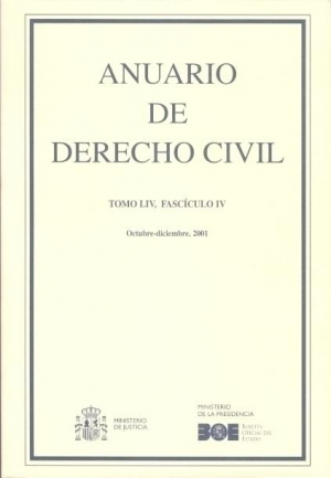 ANUARIO DE DERECHO CIVIL 2001