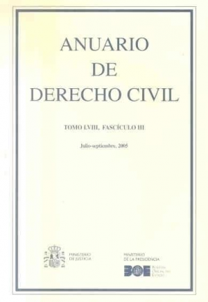 ANUARIO DE DERECHO CIVIL 2005