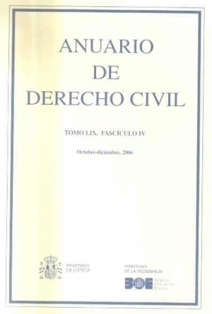 Cubierta de ANUARIO DE DERECHO CIVIL 2006