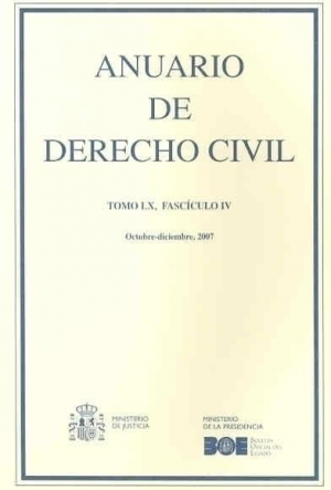 ANUARIO DE DERECHO CIVIL 2007