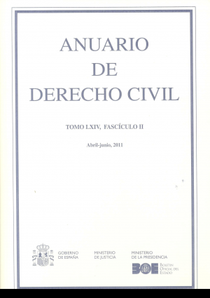 ANUARIO DE DERECHO CIVIL 2011