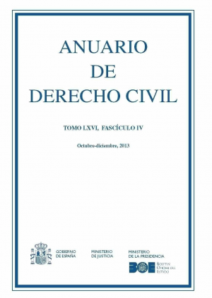 ANUARIO DE DERECHO CIVIL 2013