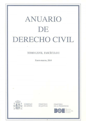 ANUARIO DE DERECHO CIVIL 2014