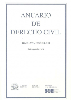 ANUARIO DE DERECHO CIVIL 2014