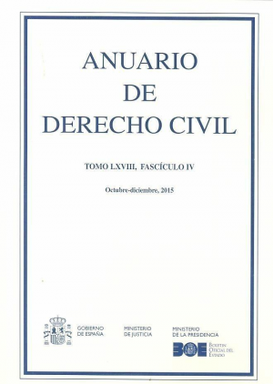 ANUARIO DE DERECHO CIVIL 2015