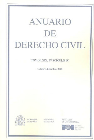 ANUARIO DE DERECHO CIVIL 2016