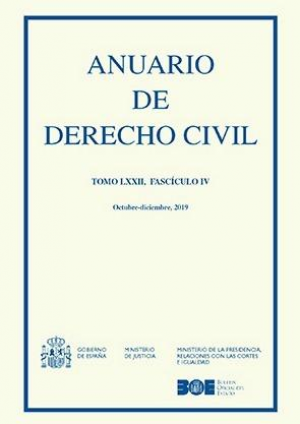 ANUARIO DE DERECHO CIVIL, 2019