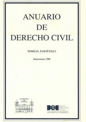 Cubierta de ANUARIO DE DERECHO CIVIL 1998