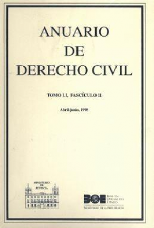 Cubierta de ANUARIO DE DERECHO CIVIL 1998
