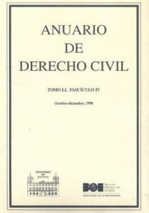 Cubierta de ANUARIO DE DERECHO CIVIL 1998