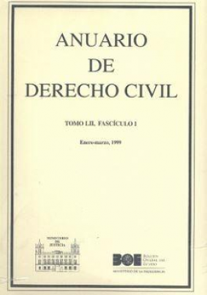 Cubierta de ANUARIO DE DERECHO CIVIL 1999